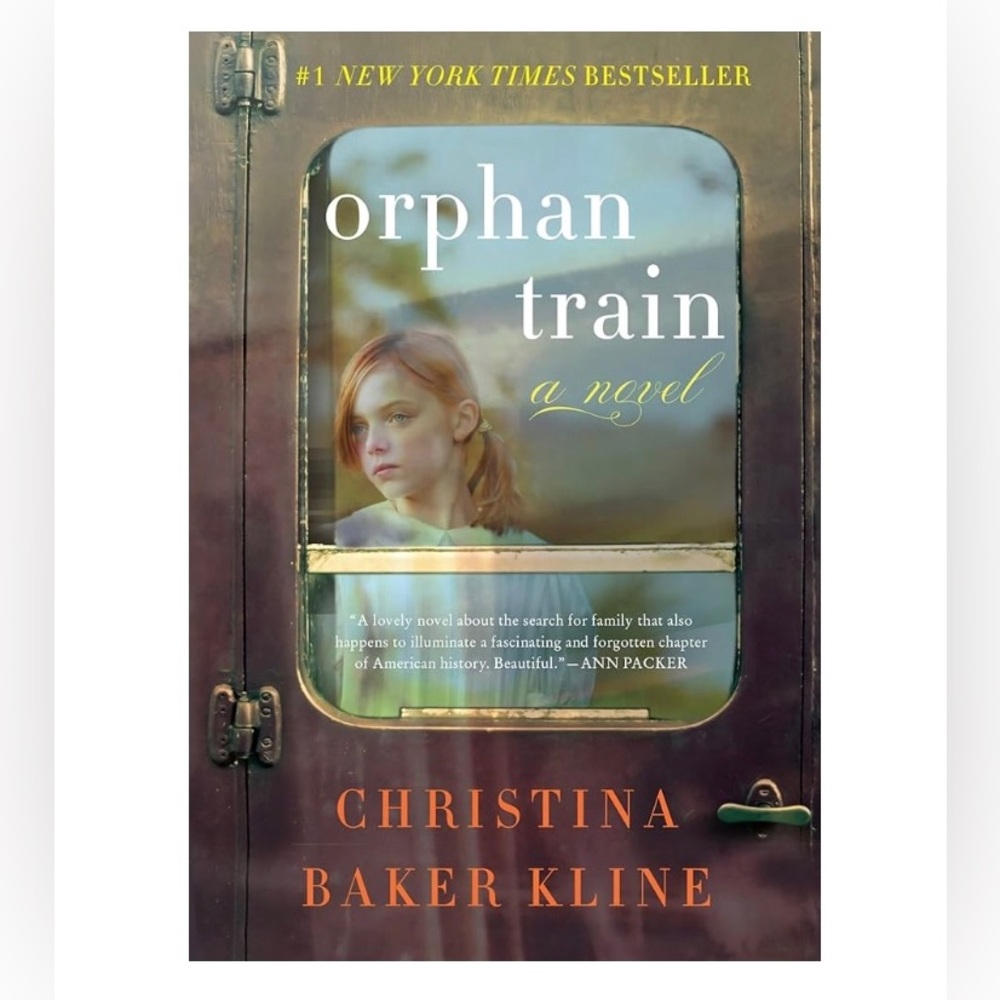 🆕 Orphan Train Book by Christina Baker Kline - Softcover Novel, Brown Green